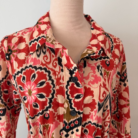 ✨ ZARA The Alessi Dress Bold Floral Maxi NWT Size L ✨ - Picture 3 of 13